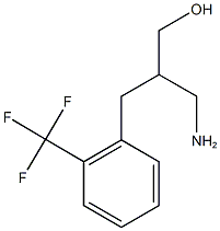 3-amino-2-{[2-(trifluoromethyl)phenyl]methyl}propan-1-ol 구조식 이미지
