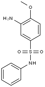 3-amino-4-methoxy-N-phenylbenzene-1-sulfonamide Structure
