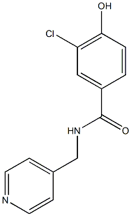 3-chloro-4-hydroxy-N-(pyridin-4-ylmethyl)benzamide 구조식 이미지