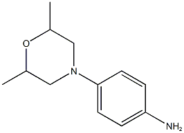 4-(2,6-dimethylmorpholin-4-yl)aniline Structure