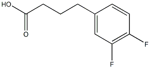 4-(3,4-difluorophenyl)butanoic acid Structure