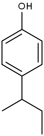4-(butan-2-yl)phenol Structure