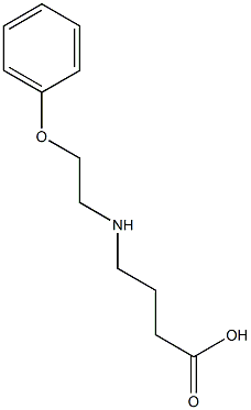 4-[(2-phenoxyethyl)amino]butanoic acid 구조식 이미지