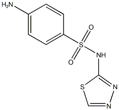 4-amino-N-(1,3,4-thiadiazol-2-yl)benzene-1-sulfonamide Structure