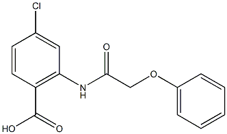 4-chloro-2-(2-phenoxyacetamido)benzoic acid Structure