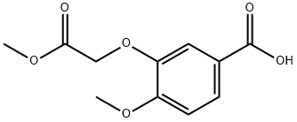 4-methoxy-3-(2-methoxy-2-oxoethoxy)benzoic acid Structure