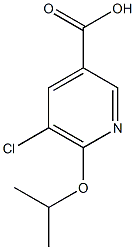 5-chloro-6-(propan-2-yloxy)pyridine-3-carboxylic acid Structure