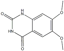 6,7-dimethoxy-1,2,3,4-tetrahydroquinazoline-2,4-dione 구조식 이미지