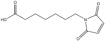 7-(2,5-dioxo-2,5-dihydro-1H-pyrrol-1-yl)heptanoic acid 구조식 이미지