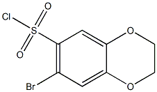 7-bromo-2,3-dihydro-1,4-benzodioxine-6-sulfonyl chloride 구조식 이미지