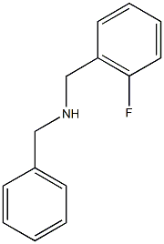 benzyl[(2-fluorophenyl)methyl]amine 구조식 이미지