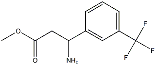 methyl 3-amino-3-[3-(trifluoromethyl)phenyl]propanoate Structure