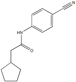 N-(4-cyanophenyl)-2-cyclopentylacetamide Structure