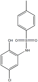 N-(5-chloro-2-hydroxyphenyl)-4-methylbenzene-1-sulfonamide Structure