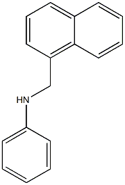 N-(naphthalen-1-ylmethyl)aniline Structure