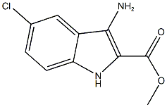 methyl 3-amino-5-chloro-1H-indole-2-carboxylate Structure