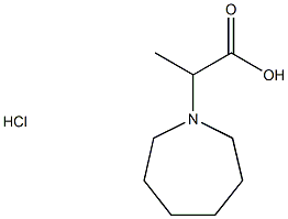 2-azepan-1-ylpropanoic acid hydrochloride Structure
