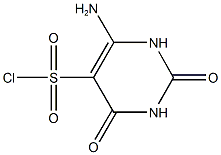 6-AMINO-2,4-DIOXO-1,2,3,4-TETRAHYDROPYRIMIDINE-5-SULFONYL CHLORIDE 구조식 이미지