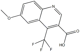 6-METHOXY-4-(TRIFLUOROMETHYL)QUINOLINE-3-CARBOXYLIC ACID Structure