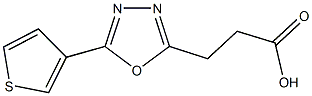 3-(5-THIEN-3-YL-1,3,4-OXADIAZOL-2-YL)PROPANOIC ACID Structure