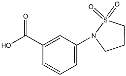 3-(1,1-DIOXIDOISOTHIAZOLIDIN-2-YL)BENZOIC ACID Structure