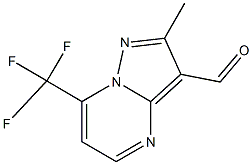 2-METHYL-7-(TRIFLUOROMETHYL)PYRAZOLO[1,5-A]PYRIMIDINE-3-CARBALDEHYDE 구조식 이미지