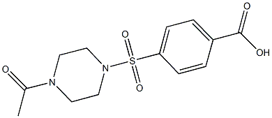 4-[(4-ACETYLPIPERAZIN-1-YL)SULFONYL]BENZOIC ACID 구조식 이미지