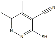 3-MERCAPTO-5,6-DIMETHYLPYRIDAZINE-4-CARBONITRILE 구조식 이미지