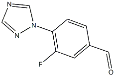 3-FLUORO-4-(1H-1,2,4-TRIAZOL-1-YL)BENZALDEHYDE 구조식 이미지
