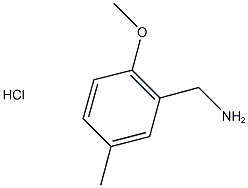 1-(2-METHOXY-5-METHYLPHENYL)METHANAMINE HYDROCHLORIDE Structure