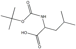2-[(TERT-BUTOXYCARBONYL)AMINO]-4-METHYLPENTANOIC ACID Structure