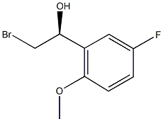 (1S)-2-BROMO-1-(5-FLUORO-2-METHOXYPHENYL)ETHANOL 구조식 이미지