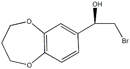 (1R)-2-BROMO-1-(3,4-DIHYDRO-2H-1,5-BENZODIOXEPIN-7-YL)ETHANOL 구조식 이미지