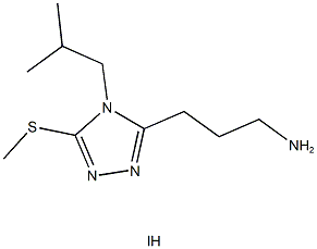 3-[4-isobutyl-5-(methylthio)-4H-1,2,4-triazol-3-yl]propan-1-amine hydroiodide Structure