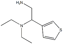 N-(2-amino-1-thien-3-ylethyl)-N,N-diethylamine 구조식 이미지