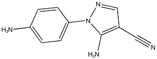 5-amino-1-(4-aminophenyl)-1H-pyrazole-4-carbonitrile Structure