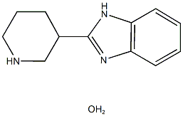 2-piperidin-3-yl-1H-benzimidazole hydrate Structure