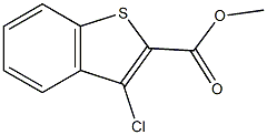 methyl 3-chloro-1-benzothiophene-2-carboxylate 구조식 이미지