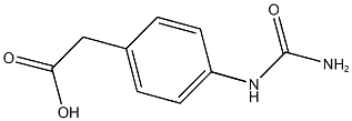 {4-[(aminocarbonyl)amino]phenyl}acetic acid 구조식 이미지