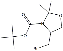 tert-butyl 4-(bromomethyl)-2,2-dimethyl-1,3-oxazolidine-3-carboxylate Structure