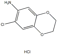 7-chloro-2,3-dihydro-1,4-benzodioxin-6-amine hydrochloride 구조식 이미지