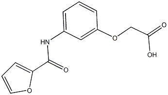 [3-(2-furoylamino)phenoxy]acetic acid Structure