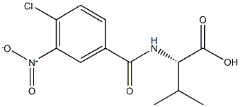 (2S)-2-[(4-chloro-3-nitrobenzoyl)amino]-3-methylbutanoic acid Structure