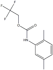 2,2,2-trifluoroethyl 2,5-dimethylphenylcarbamate Structure