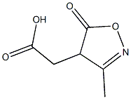 (3-methyl-5-oxo-4,5-dihydroisoxazol-4-yl)acetic acid 구조식 이미지