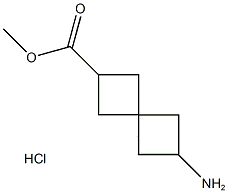 methyl 6-aminospiro[3.3]heptane-2-carboxylate hydrochloride Structure