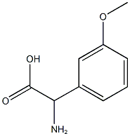 2-amino-2-(3-methoxyphenyl)acetic acid Structure