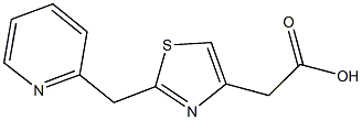 [2-(pyridin-2-ylmethyl)-1,3-thiazol-4-yl]acetic acid 구조식 이미지