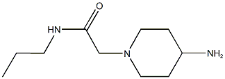 2-(4-aminopiperidin-1-yl)-N-propylacetamide 구조식 이미지