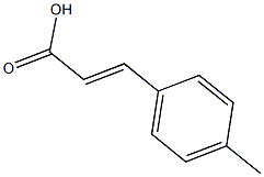 (2E)-3-(4-methylphenyl)prop-2-enoic acid 구조식 이미지